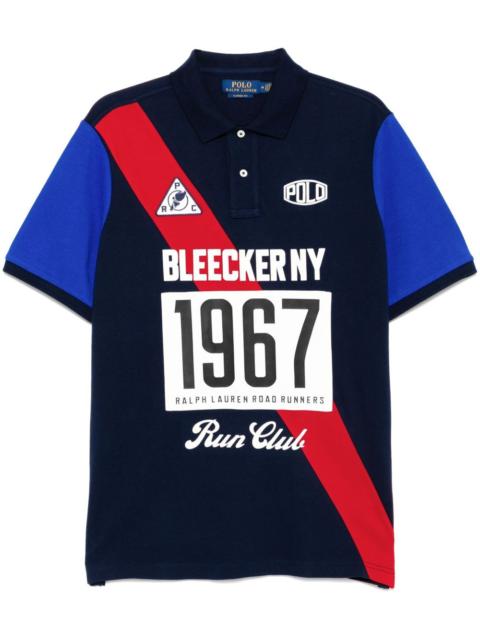 logo-print polo shirt