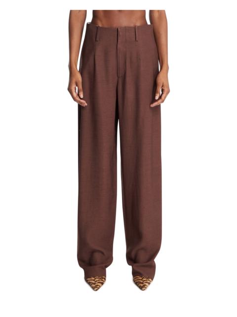Brown Temi Viscose Trousers