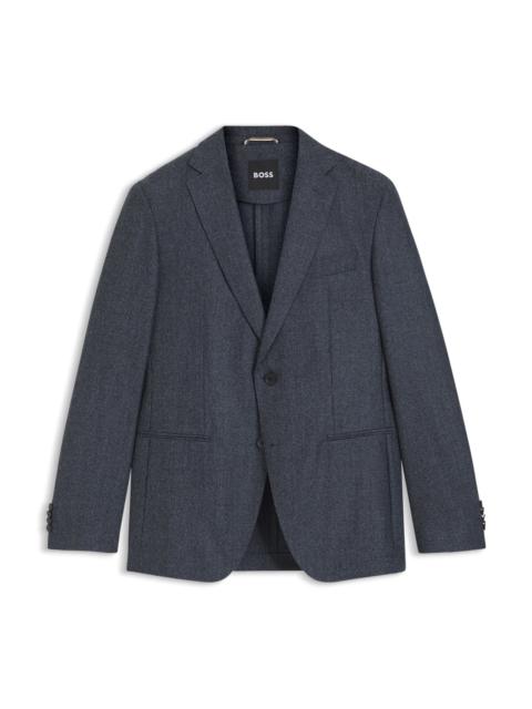 SLIM-FIT SUIT IN MICRO-PATTERNED VIRGIN WOOL