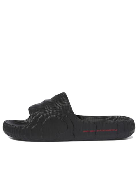adidas Originals Adilette 22 Slides 'Black Better Scarlet' ID4925