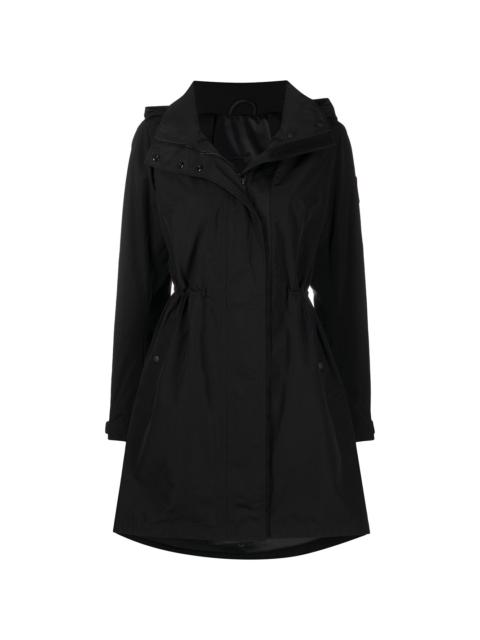 logo patch hooded jacket