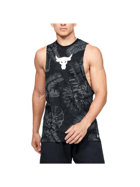Under Armour Project Rock Aloha Camo Tank Top 'Black Grey' 1351590-001