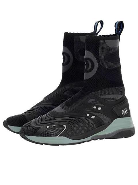 (WMNS) Gucci Ultrapace R Mid Top Sock Sneakers 'Black Grey' 663725-2TK10-8895