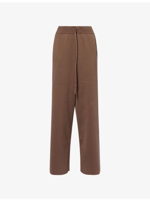 Straight-Leg Knitted Jogging Bottoms