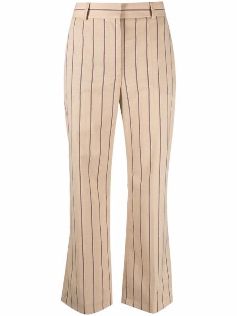 Talia stripe-print tailored trousers