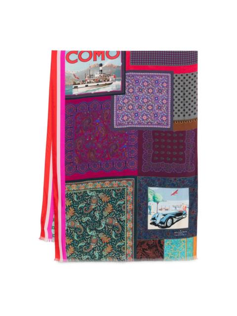 patchwork paisley scarf