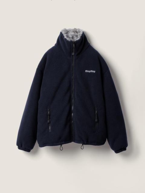Fleece down jacket