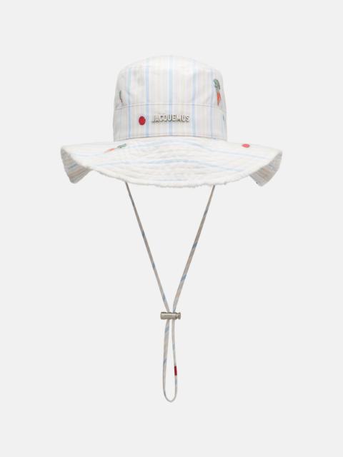 Le Bob Artichaut striped cotton canvas bucket hat