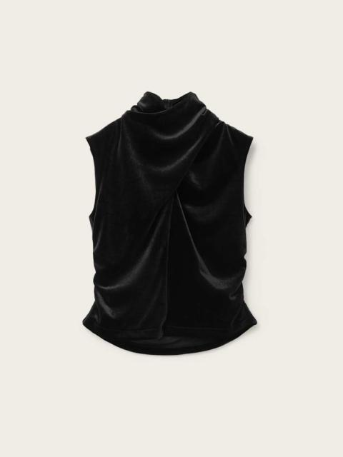 TIA VELVET SLEEVELESS TOP