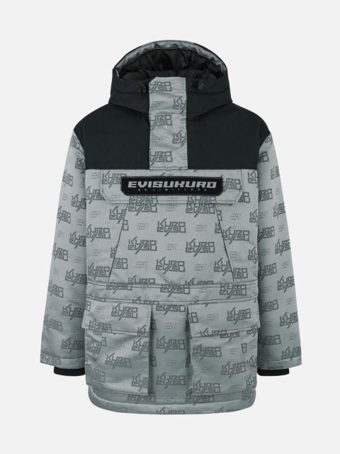 Allover Logo Jacquard Oversized Skidoo Anorak Padding Jacket