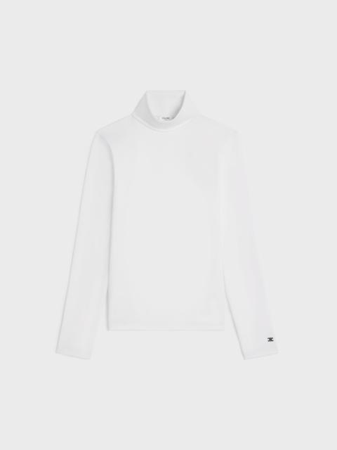 high neck top IN athletic cotton jersey