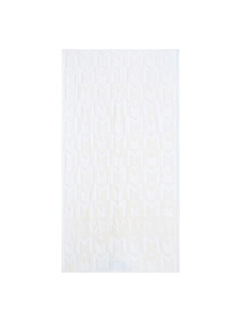 monogram rectangle towel