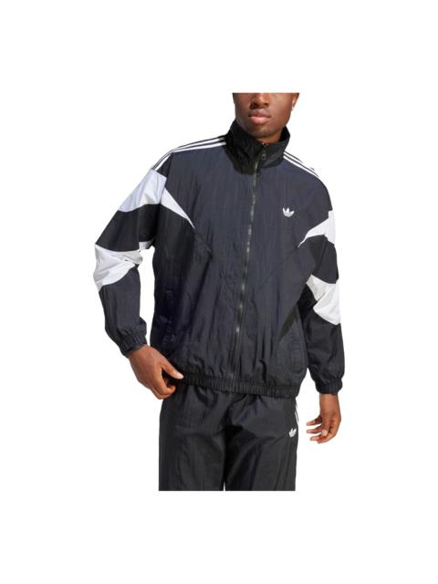 adidas Rekive Woven Track Jacket Asia Sizing 'Black White' IL2465