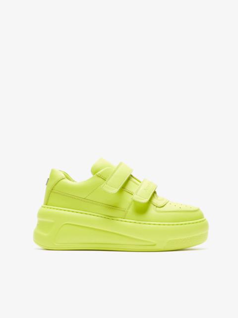 Velcro strap platform sneakers - Neon yellow