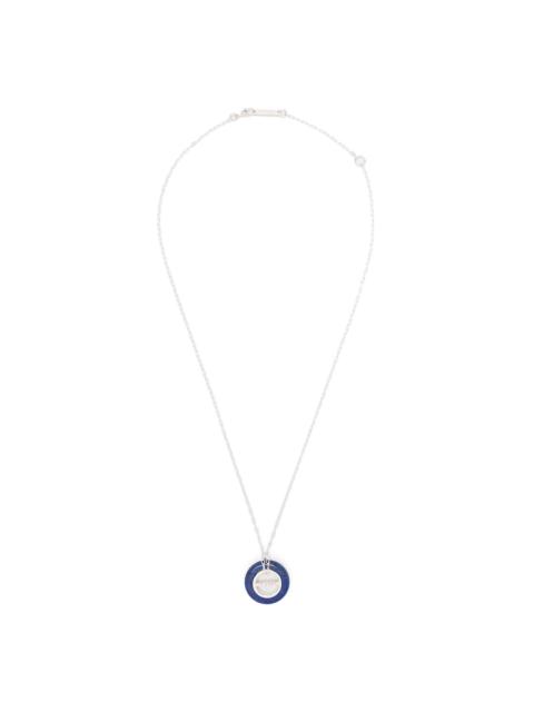 logo-pendant necklace