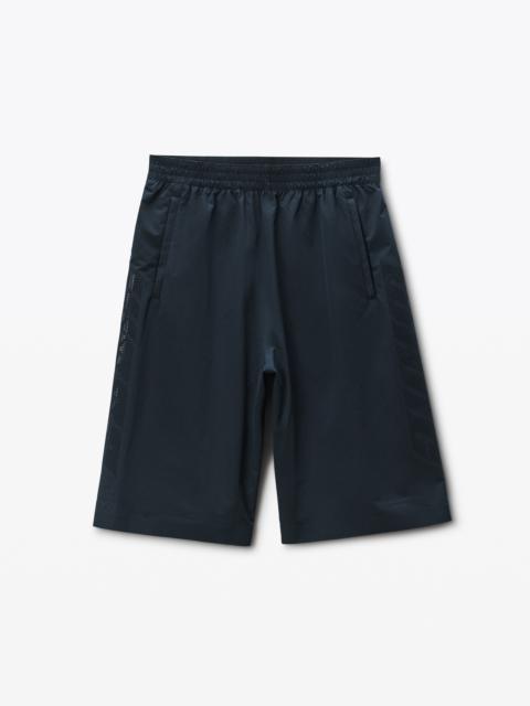 Black Perforated Logo Basketball Shorts