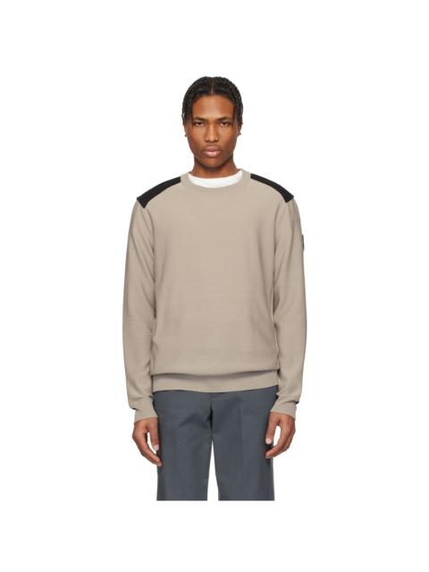 Taupe Dartmouth Crewneck Sweater