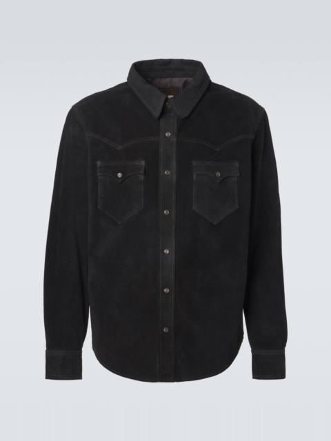 Suede Western shirt
