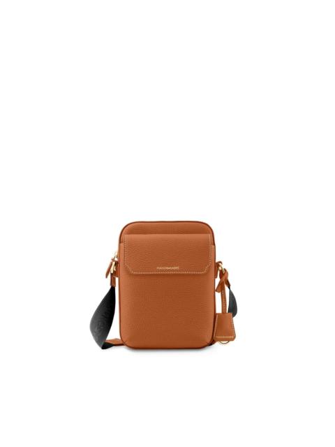 flap leather messenger bag