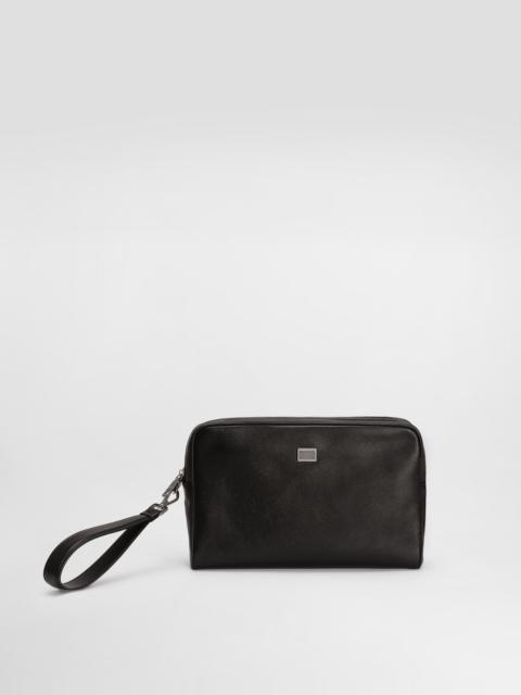 Calfskin pouch
