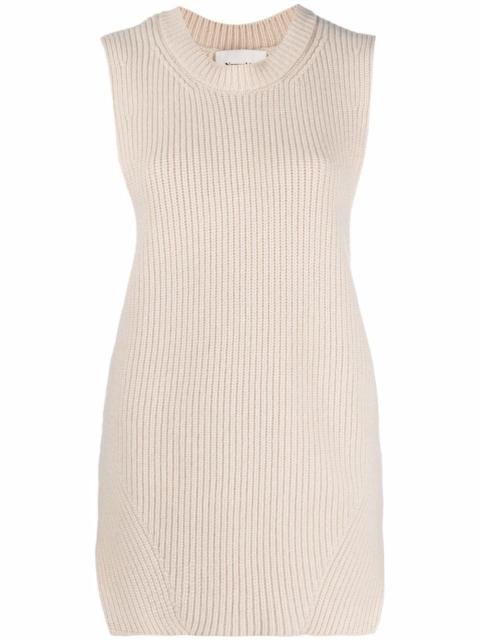 sleeveless knit top