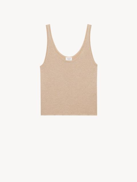 TANK TOP IN LUREX KNIT