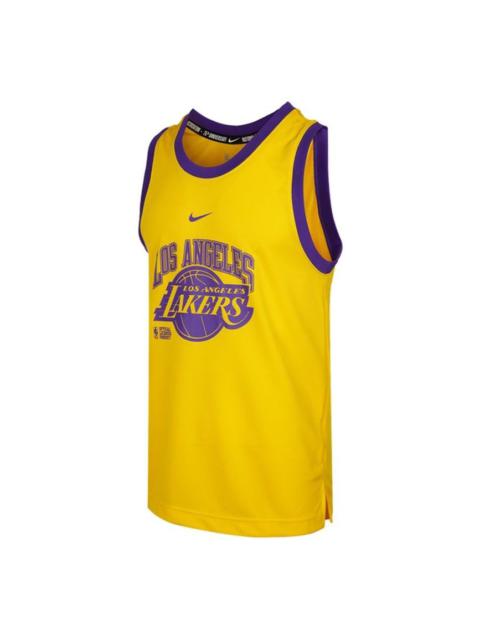 Men's Nike Tank Dna Cts 75 Sports Basketball Jersey/Vest Yellow DB1277-728