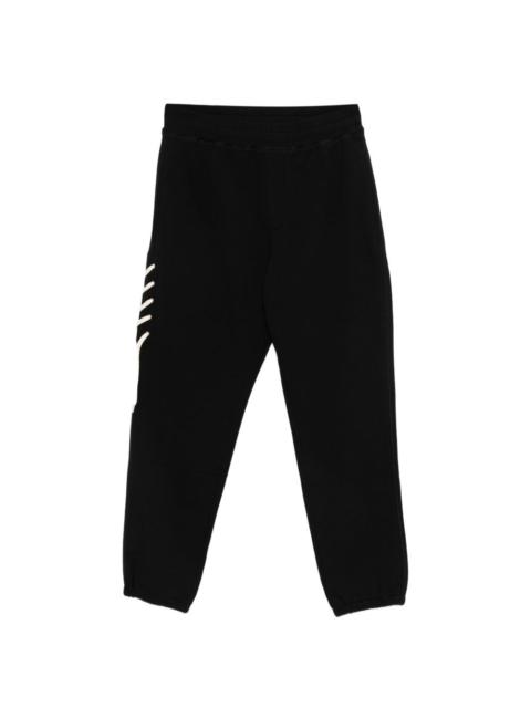 lace-detail track pants