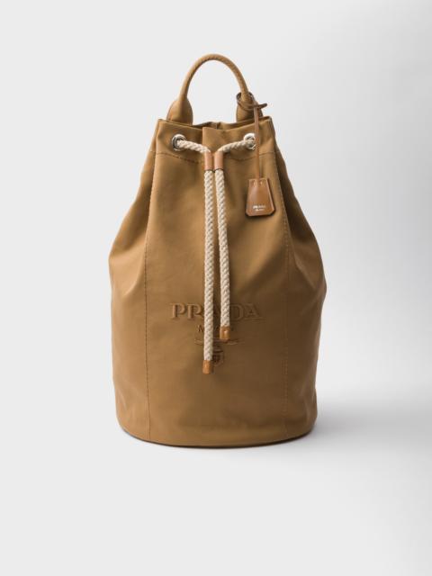 Canvas drawstring duffle bag