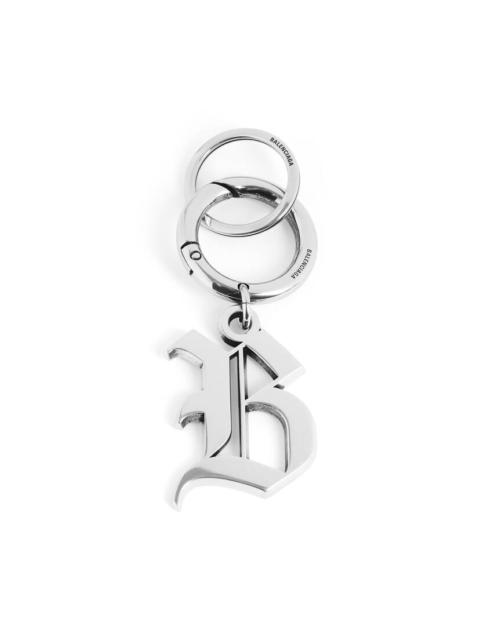 Melrose B Keychain in Antique Silver