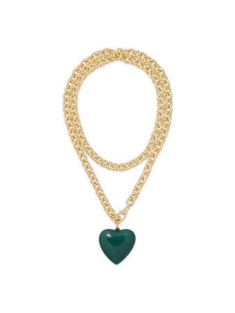 The Big Puffy heart-charm necklace