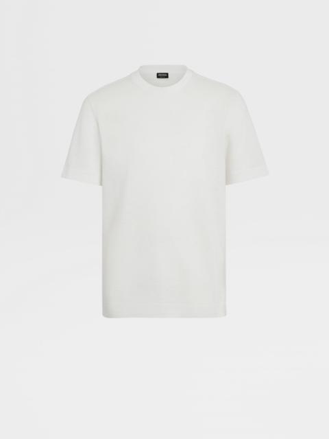 WHITE LINEN T-SHIRT