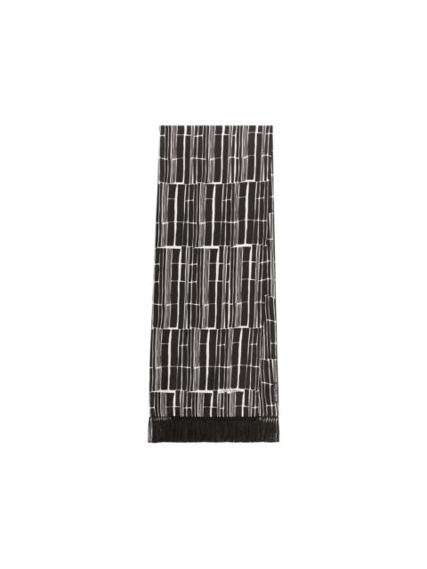 print silk scarf