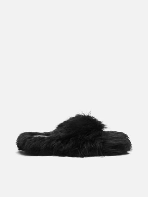 Shearling sandals - Black