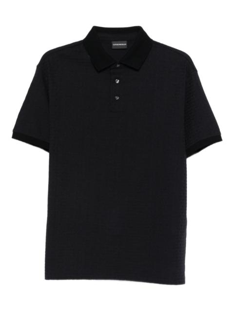 textured polo shirt