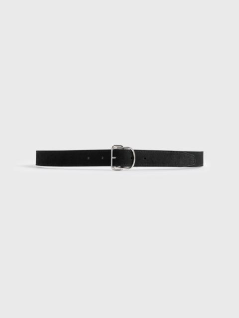Swirl suede belt black