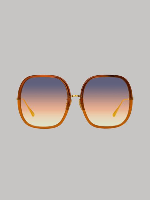 CELIA OVERSIZED SUNGLASSES IN ORANGE
