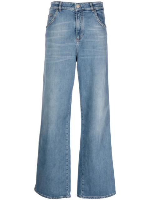 mid-rise boyfriend-cut jeans