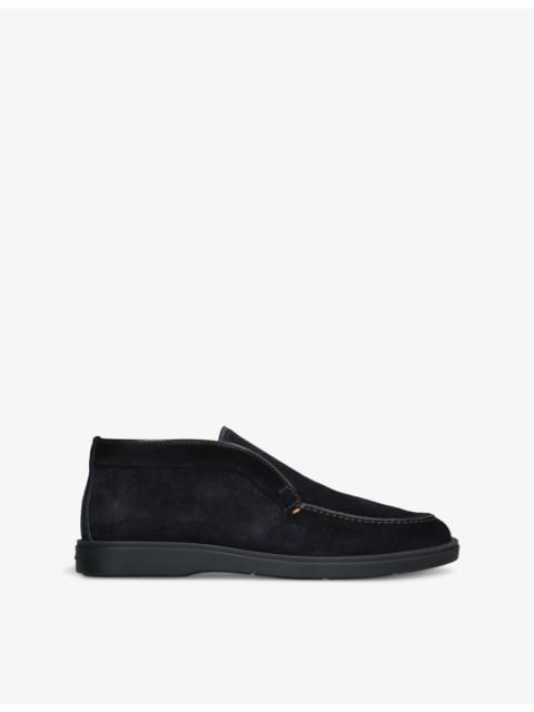 Detroit chunky-sole suede loafers