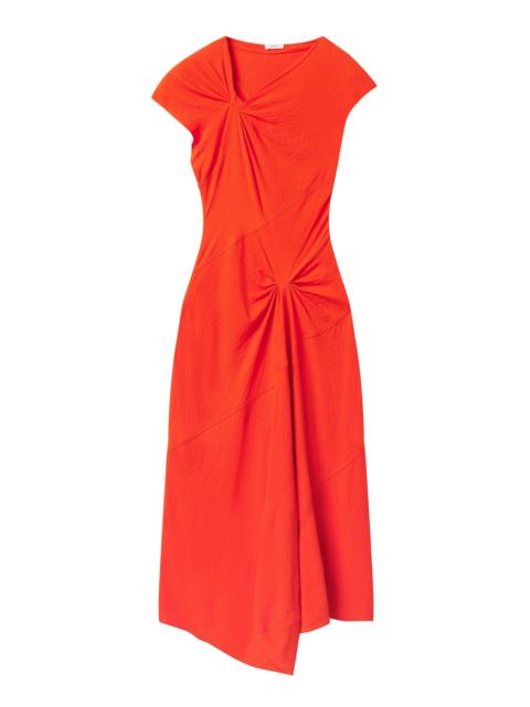 Willa Textured Crepe Midi Dress