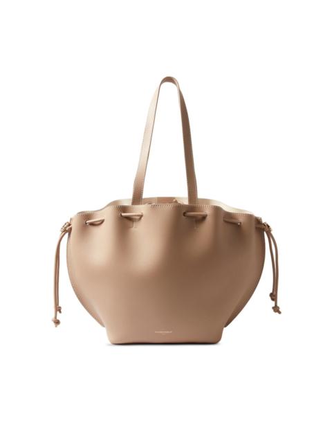 drawstring top-handle mini bag
