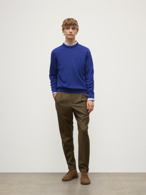 Rory Blue Classic Cashmere Crew Jumper