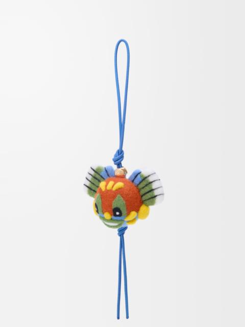 Knight Cat charm in felt