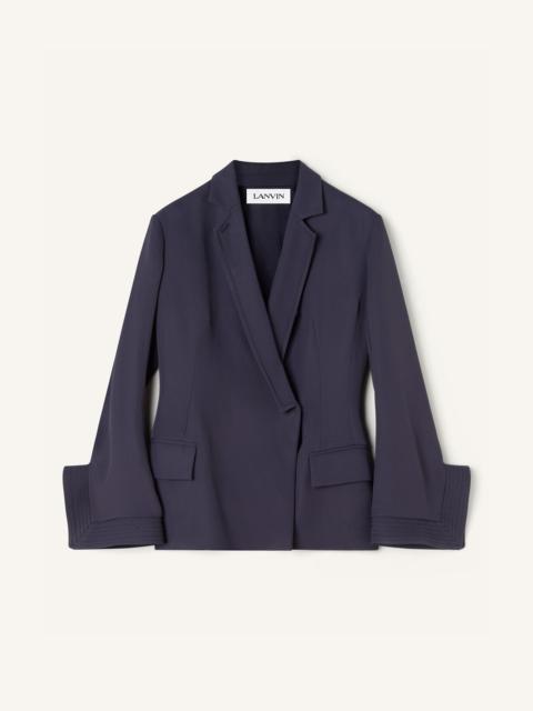 DOUBLE-BREASTED TWILL JACKET