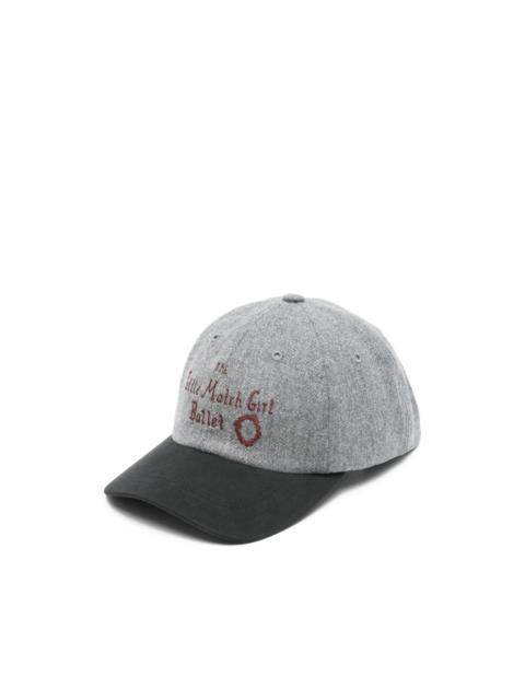 lettering-embroidered baseball cap