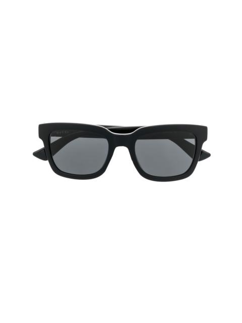 tinted square-frame sunglasses