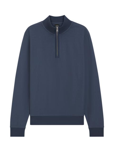 QUARTER-ZIP SWEATSHIRT IN A COTTON BLEND