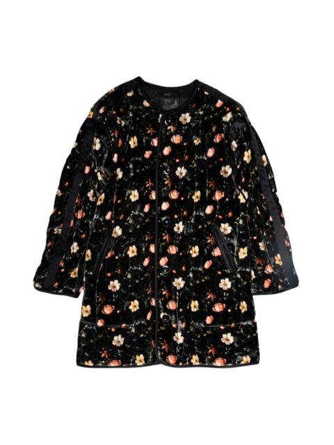 Multifloral Padded Liner Coat
