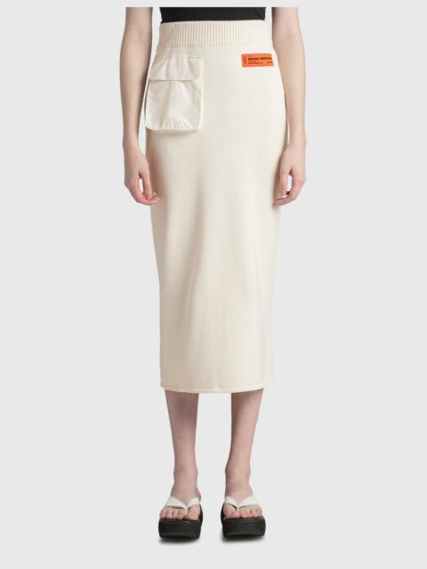 NYLON POCKET KNIT SKIRT