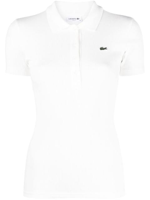 logo-patch cotton polo shirt